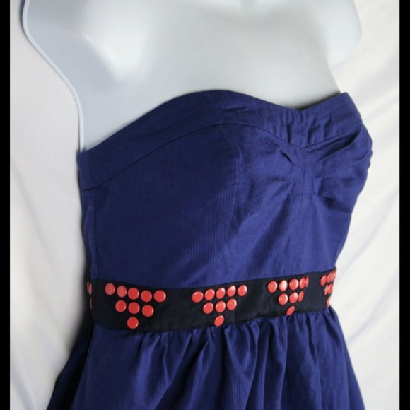 Anthropologie Blue Fairy Cake Dress By Floreat Size 2 - Picture 9 of 13